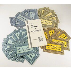 WWII Take It or Leave It $64 Question Trivia Game Victory Buy Bonds Propaganda